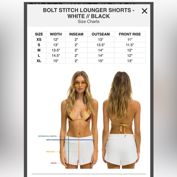 AVIATOR NATION WOMEN'S 5 STRIPE FLEX BOARD SHORTS - NEON RAINBOW - Picture 4 of 4